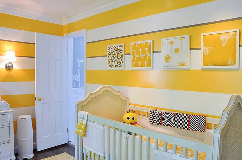 اصول نقاشی اتاق خواب کودک | نکات رنگ آمیزی اتاق کودک | اتاق کودک زرد