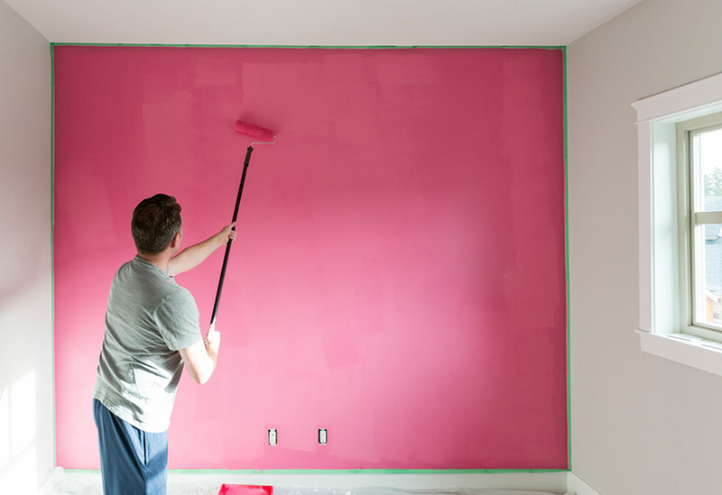نقاشی آپارتمان با رنگ اکریلیک