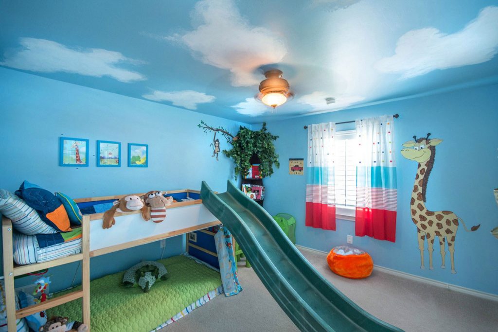 رنگ آبی برای اتاق کودک