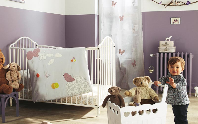 استفاده از رنگ ترکیبی در اتاق نوزاد