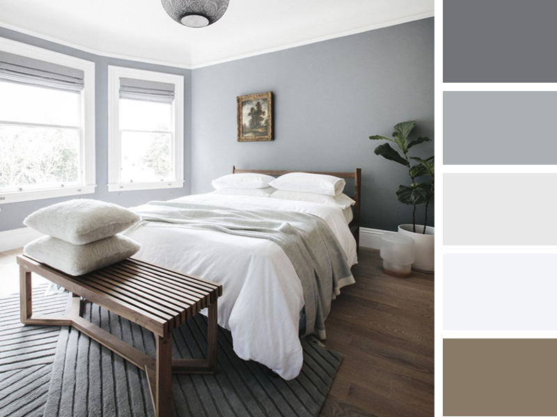ترکیب رنگ خنثی و چیدمان مینیمال برای اتاق خواب