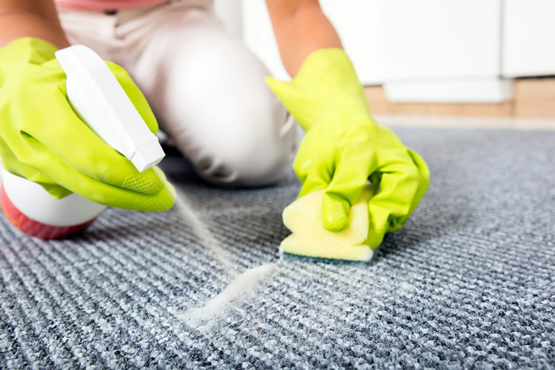 نحوه تمیز کردن فرش و قالی با استفاده از لکه‌بر نانو