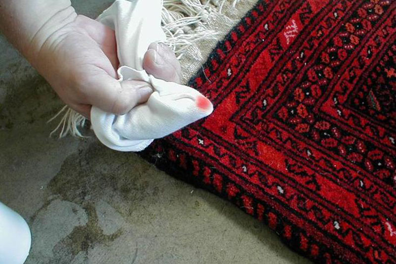 نکات شستشوی فرش ابریشم در خانه بدون آسیب به فرش | پیشگیری از رنگ پس دادن قالی