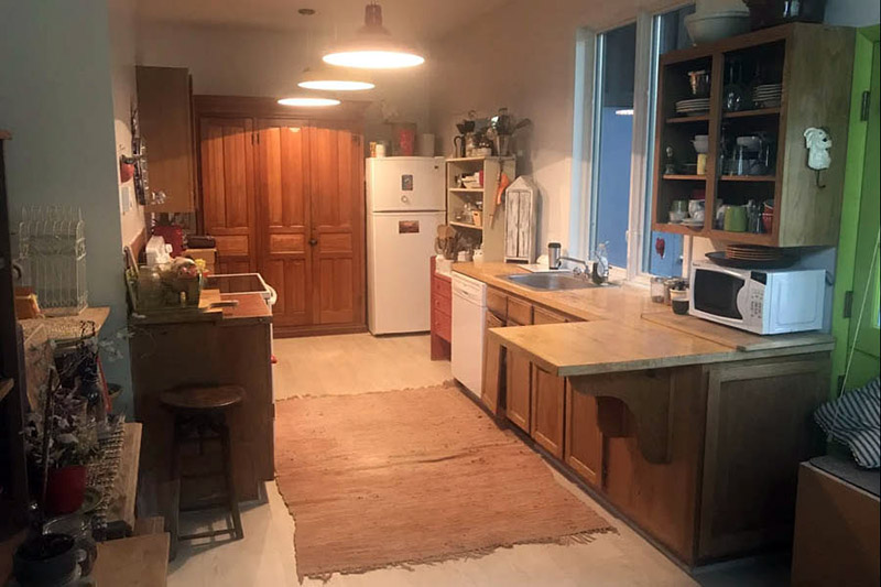 قبل و بعد بازسازی آشپزخانه قدیمی