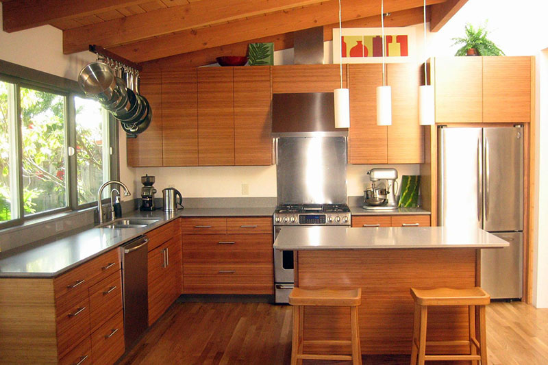 جدیدترین مدل کابینت آشپزخانه بامبو